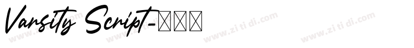 Varsity Script字体转换